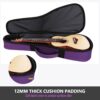 Ukulele Bag 12MM Padded Case 24 Inch Concert Size PU Printing Design Embroidery Ukelele Cover Gigs