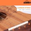 Acouway Ukulele soprano/Concert/tenor Ukelele 21/24/26 mahogany ukulele guitar Japan Carbon strings