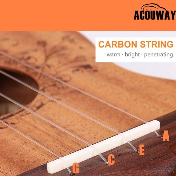 Acouway Ukulele soprano/Concert/tenor Ukelele 21/24/26 mahogany ukulele guitar Japan Carbon strings