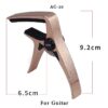 Acouway Ukulele capo Guitar capo clamp Zinc alloy material 3 colors options for ukelele capo