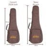 Acouway Ukulele Bag 10MM Padded Case 24/26 Inch Concert/Tenor Size Oxford Cloth Ukelele Cover Gigs