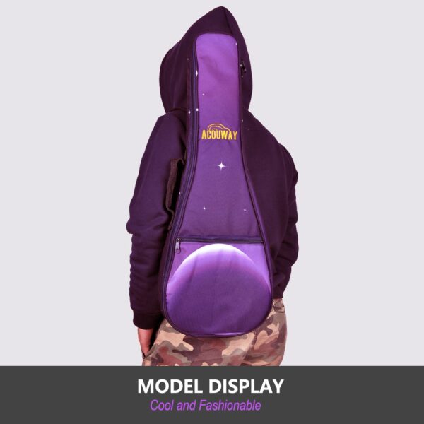 Ukulele Bag 12MM Padded Case 24 Inch Concert Size PU Printing Design Embroidery Ukelele Cover Gigs