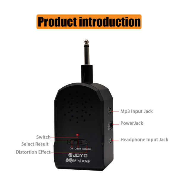 Joyo Mini Guitar Amplifier Portable AMP Speaker For Electric Guitar Bass Clean/ Distortion Effect