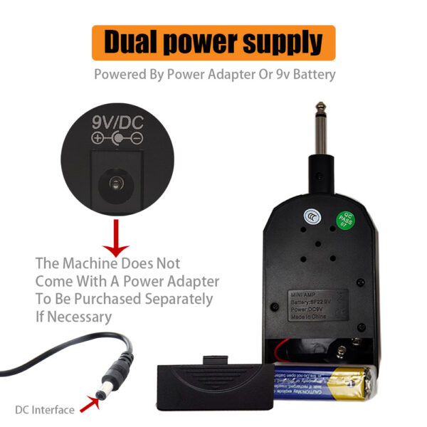 Joyo Mini Guitar Amplifier Portable AMP Speaker For Electric Guitar Bass Clean/ Distortion Effect